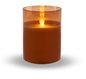 Flameless LED Candle in Gold Glass (4x3)