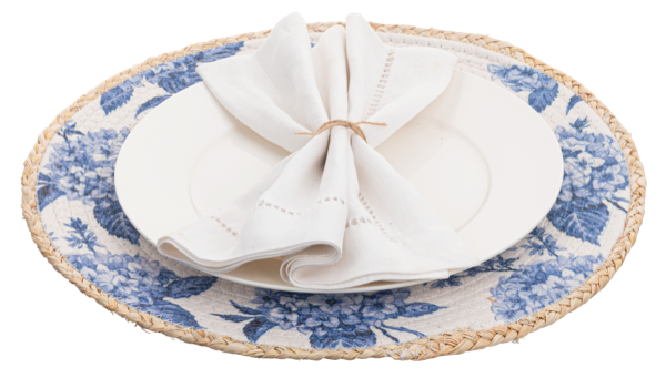 Round Hydrangea Placemat
