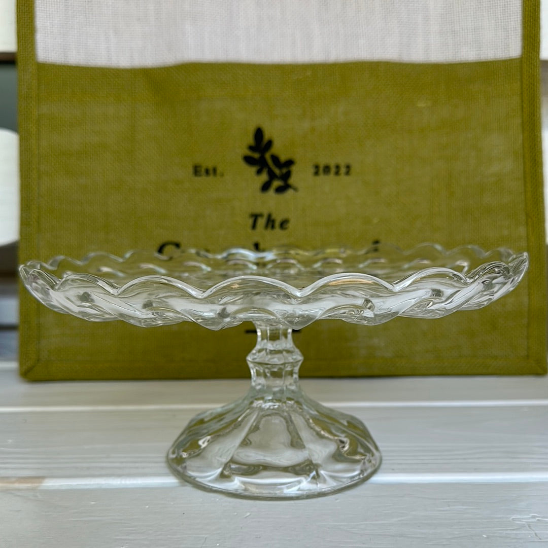 CAKE STAND GLASS ANCHOR 2PC 4-IN-1 CI96841L16 - A. Ally & Sons