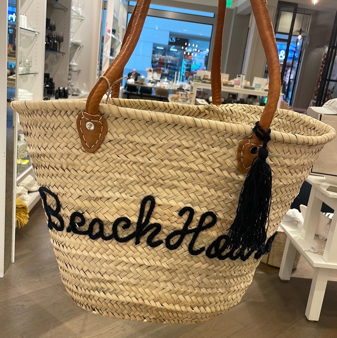 Custom Beach Straw Bags