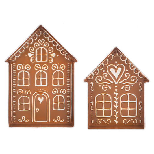 Embossed Gingerbread House Tray