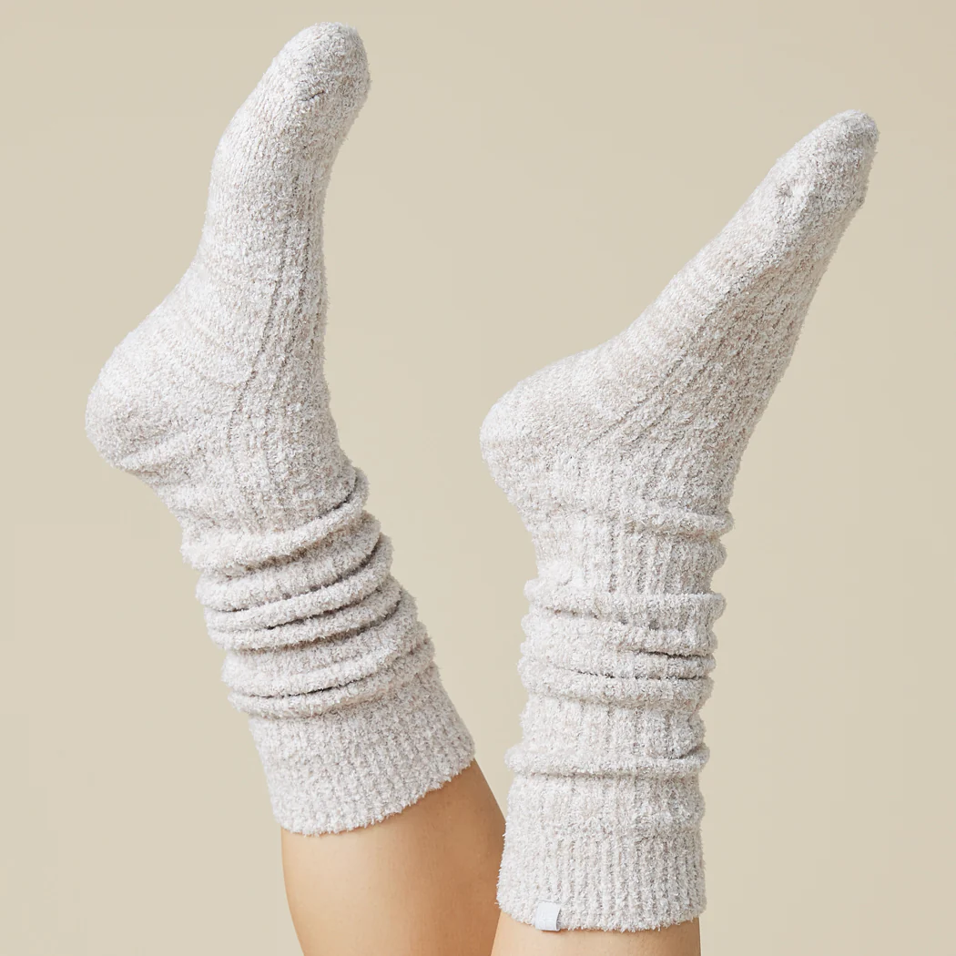 Heather Coco Slouchy Marshmallow Socks