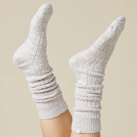 Heather Coco Slouchy Marshmallow Socks