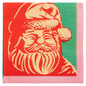 Retro Santa Cocktail Paper Napkin