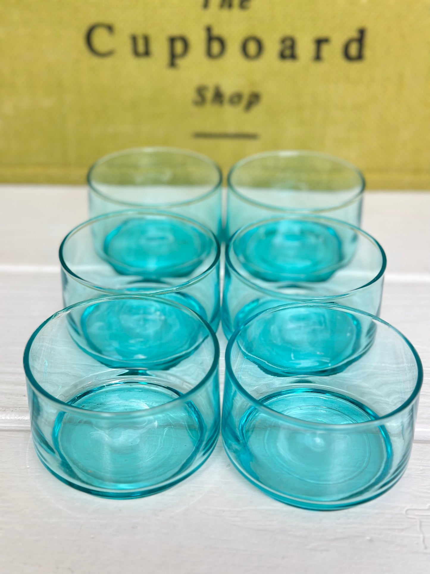 Light Blue Tasting Glasses, Set of 6