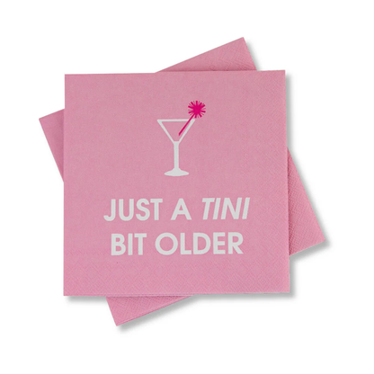 Just a Tini Bit Older Cocktail Napkin