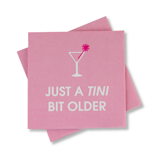 Just a Tini Bit Older Cocktail Napkin