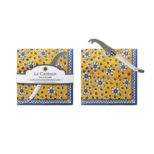 Benidorm Cocktail Napkins & Cheese Knife Gift Set