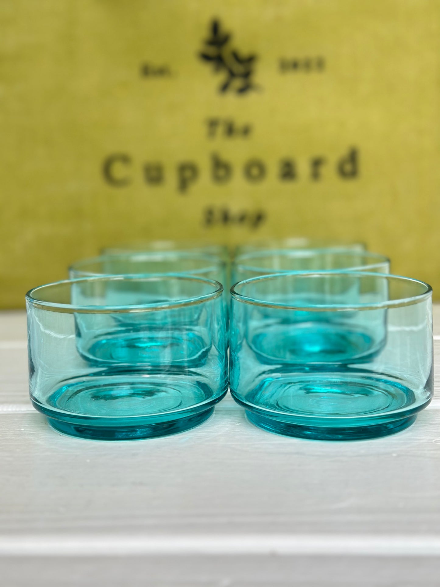 Light Blue Tasting Glasses, Set of 6