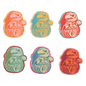 Retro Santa Shaped Chip Clips