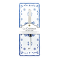 Moroccan Blue Melamine Baguette Tray Gift Set