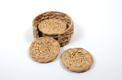 Natural Woven Coaster Set of 4