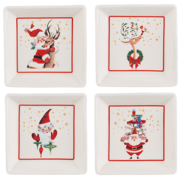 Retro Santa Snack Plate (*Multiple Styles*)