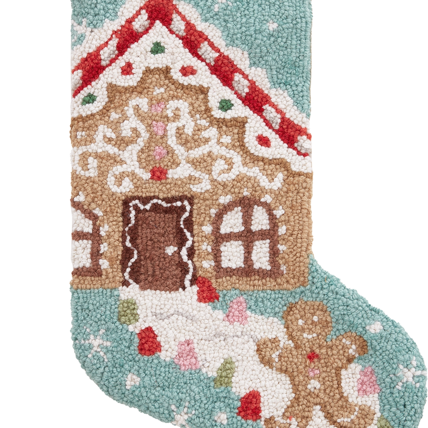 Gingerbread W/Tassel Hook Stocking