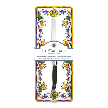 Capri Melamine Baguette Tray Gift Set