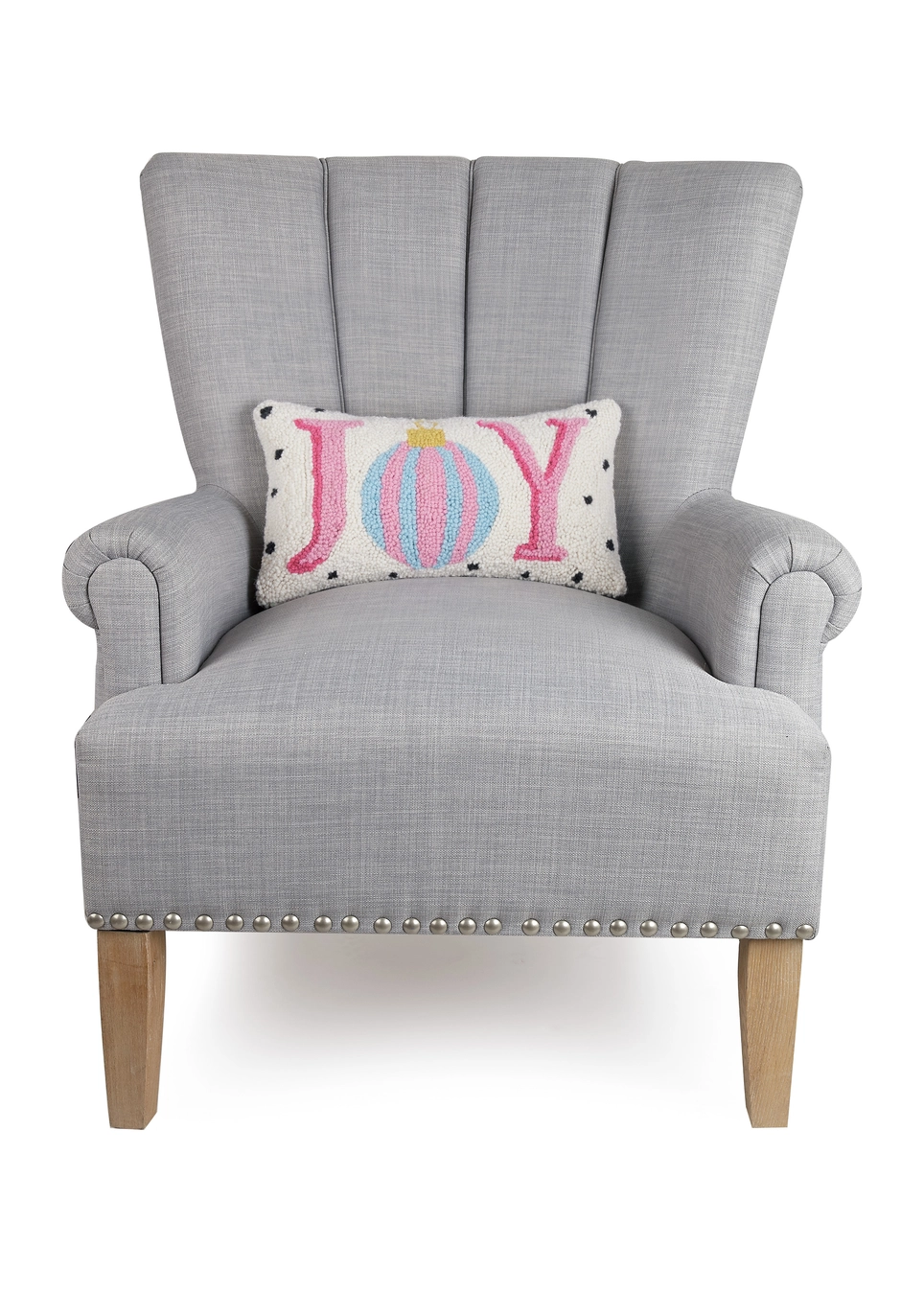 Spotted Holiday Joy Hook Pillow