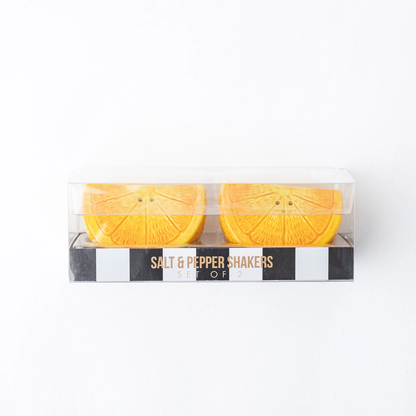 Orange Salt & Pepper Shaker Boxed Set