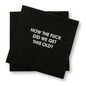 How The Fuck Did We Get This Old Cocktail Napkin