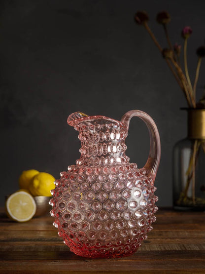 Sweet Pink 2L Hobnail Pitcher