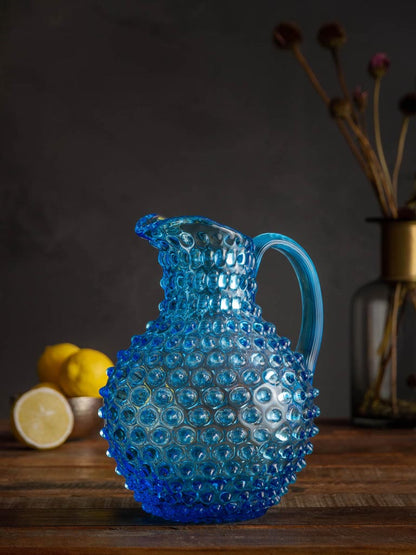 Turquoise 2L Hobnail Pitcher