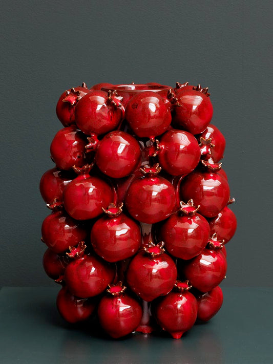 High Vase Farandole of Pomegranates