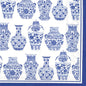 Blue And White Urns Cocktail Napkin