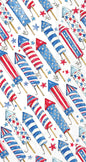 Patriotic Rockets Guest Towel