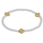 Extends Signature Cross 3mm Mixed Metal Bracelet - Gold