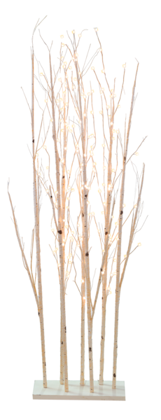 192 LED Warm White Light Up Birch Twig Trees