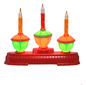 Christmas Light Up 3-Bubble Light Candelabra