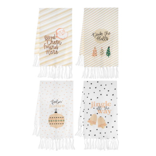 Holiday Message Tea Towels