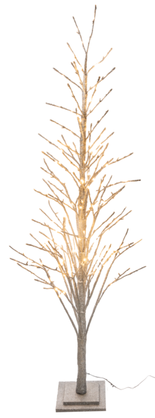 Large 270 LED Warm White Light Up Silver Twig Tree