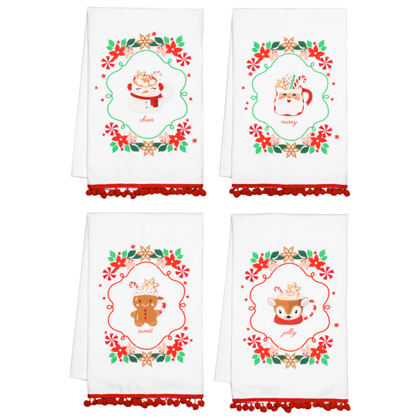Baking Holiday Message Tea Towel