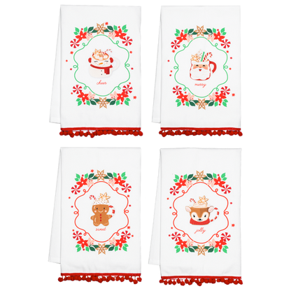 Baking Holiday Message Tea Towel