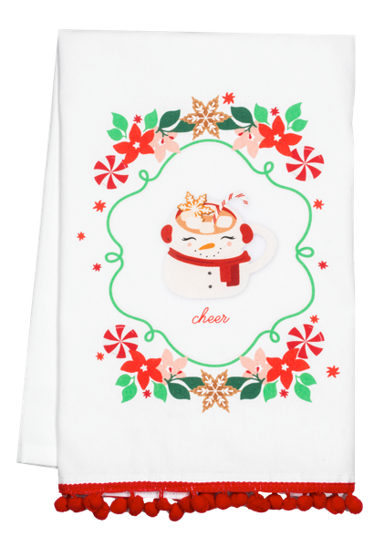 Baking Holiday Message Tea Towel