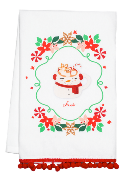 Baking Holiday Message Tea Towel