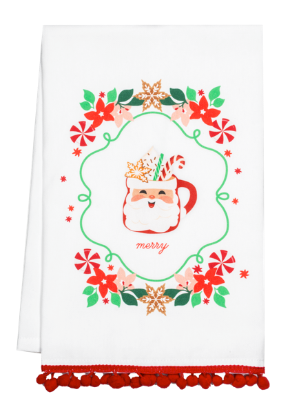 Baking Holiday Message Tea Towel