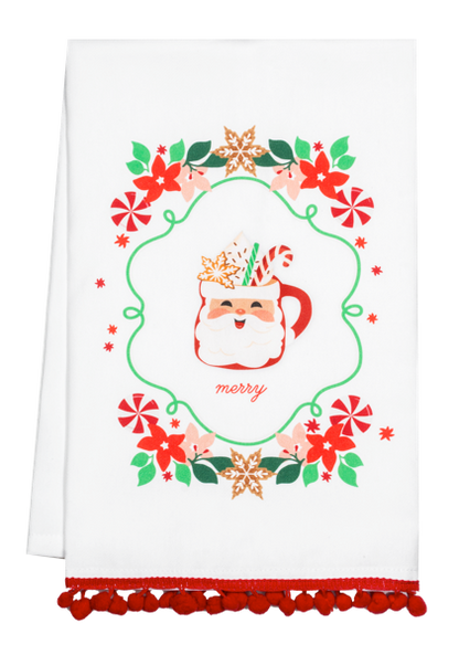 Baking Holiday Message Tea Towel