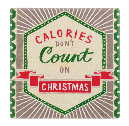 Retro Holiday Message Coaster