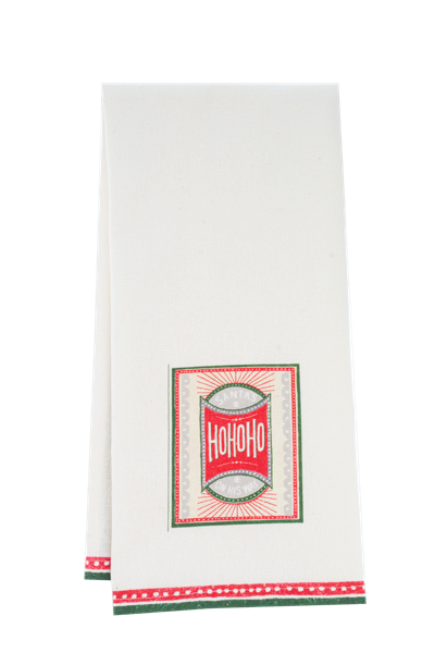Retro Holiday Message Tea Towel