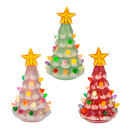 LED Light Up Retro Tree Mini Shimmers