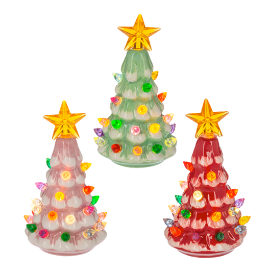 LED Light Up Retro Tree Mini Shimmers
