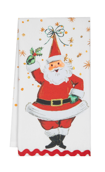 Retro Santa Tea Towels