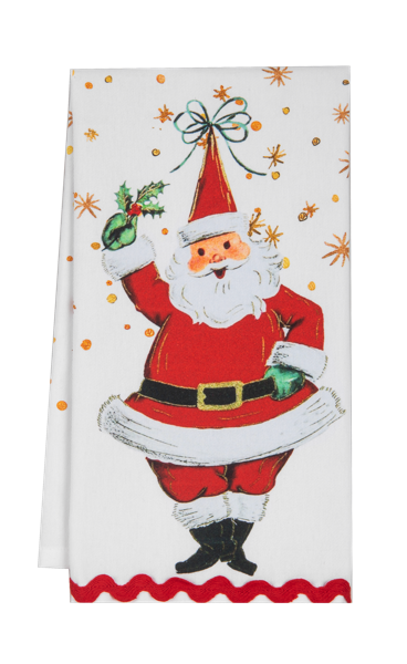 Retro Santa Tea Towels