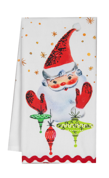 Retro Santa Tea Towels