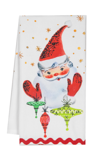 Retro Santa Tea Towels