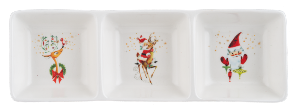 Retro Santa Divided Tray
