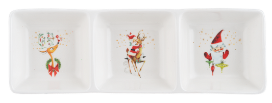 Retro Santa Divided Tray