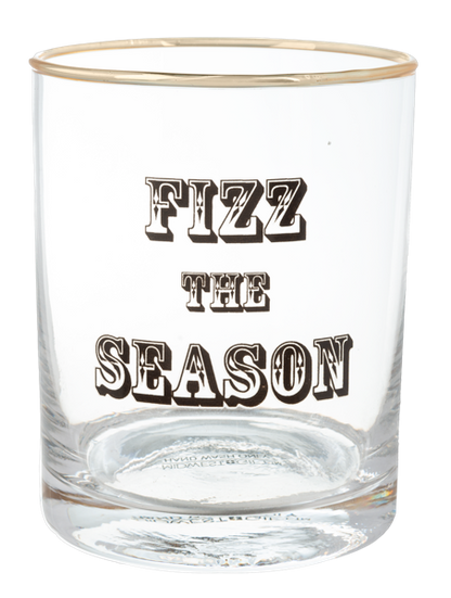 Holiday Message Low Ball Glasses