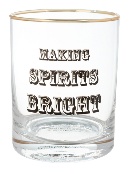 Holiday Message Low Ball Glasses